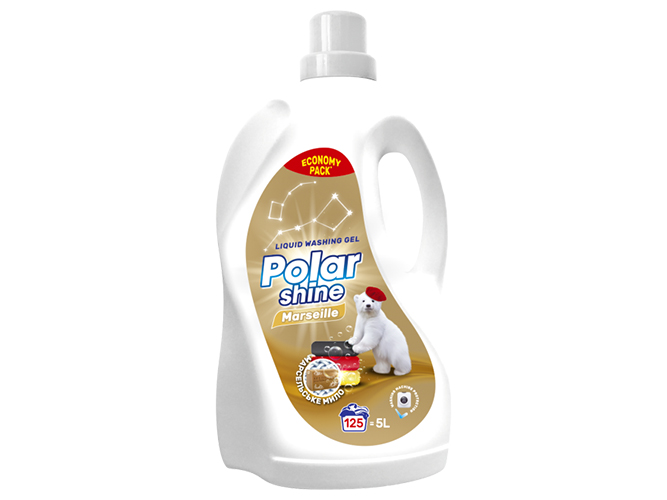 ГЕЛЬ ДЛЯ ПРАННЯ POLAR SHINE UNIVERSAL З МАРСЕЛЬСЬКИМ МИЛОМ 5Л
